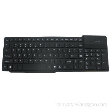 Flexible Silica-gel Keyboard with Two USB Port, Waterproof Features